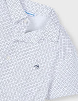 Mayoral white and blue polo