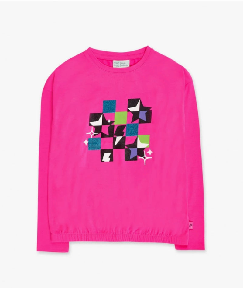 TucTuc Girls neon pink us tee
