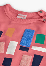 Boboli girls coral sweatshirt