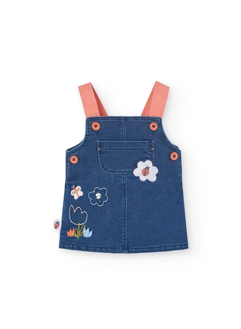 Boboli baby girl pinafore 2 piece