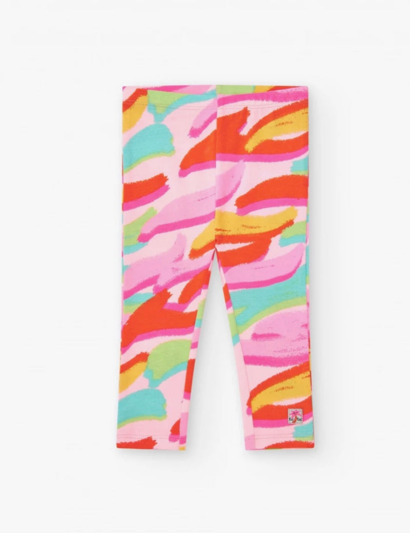 TucTuc girls pink abstract leggings