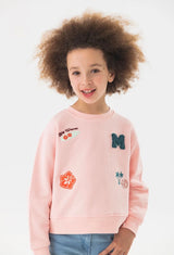 Boboli girls peach longsleeved top