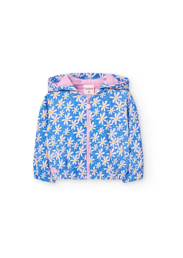 Boboli girls blue daisy hoodie