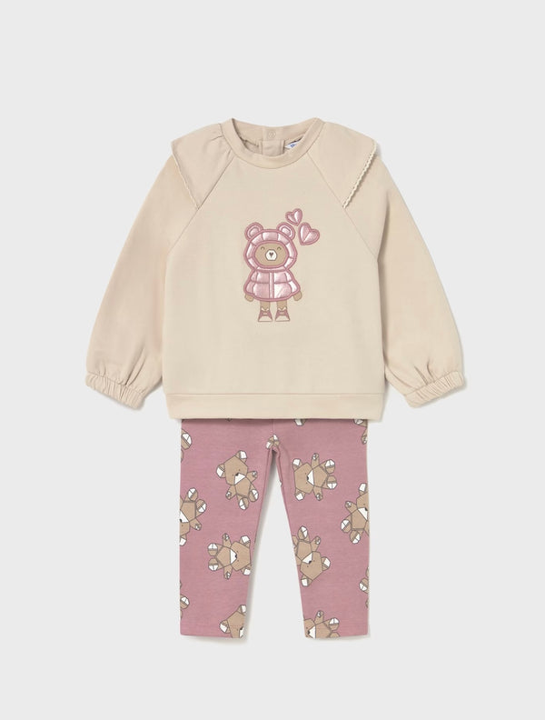 Mayoral baby girl pullover and legging set