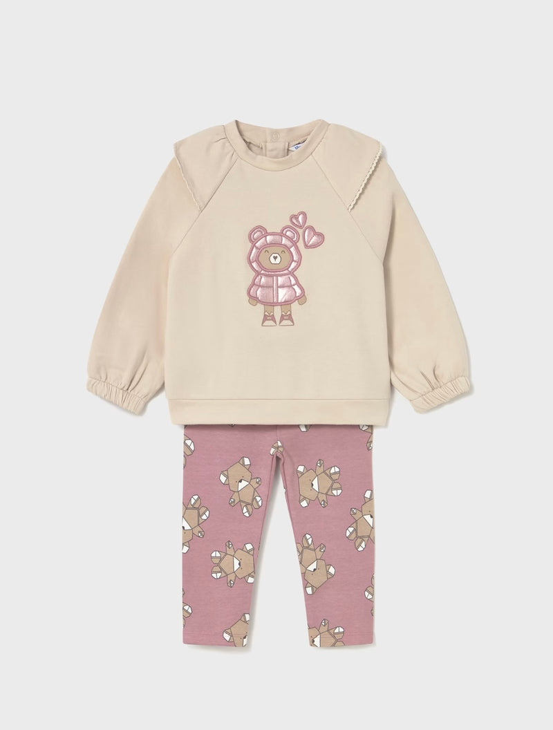Mayoral baby girl pullover and legging set