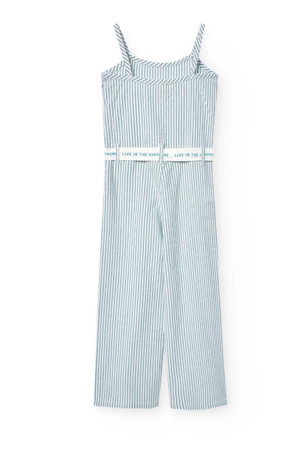 Boboli girls striped jumpsuit