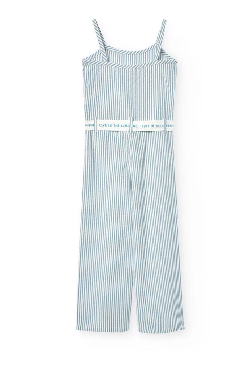 Boboli girls striped jumpsuit