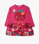 TucTuc Girls pink/ multicoloured dress