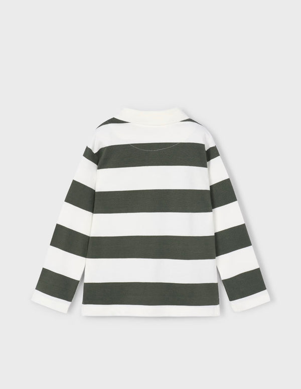 Mayoral striped olive polo