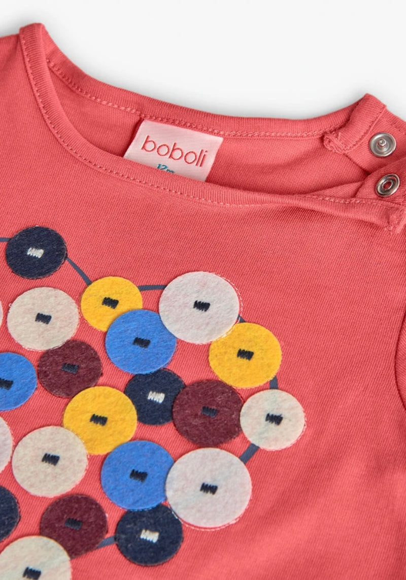 Boboli girls heart l/s t-shirt