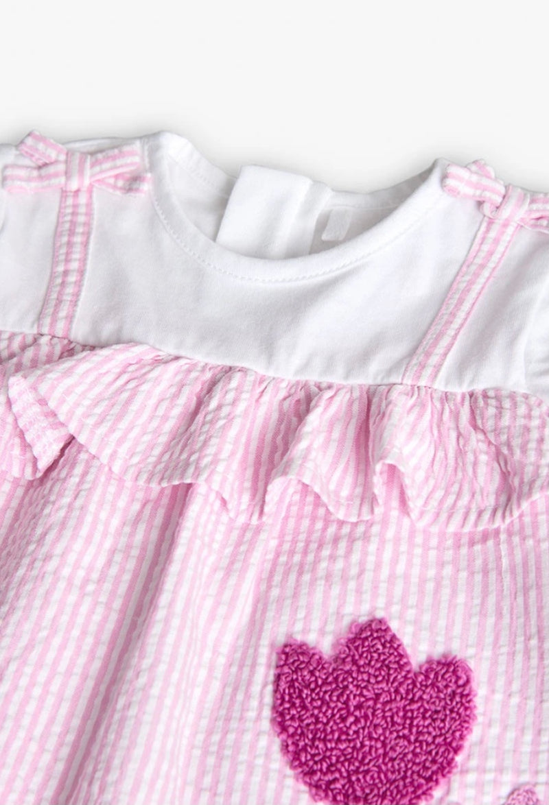 Boboli baby girl pink tulip dress