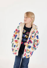 Boboli Girls Multicolour Sherpa jacket