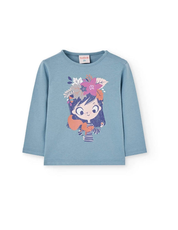 Boboli girls girl longsleeved tee