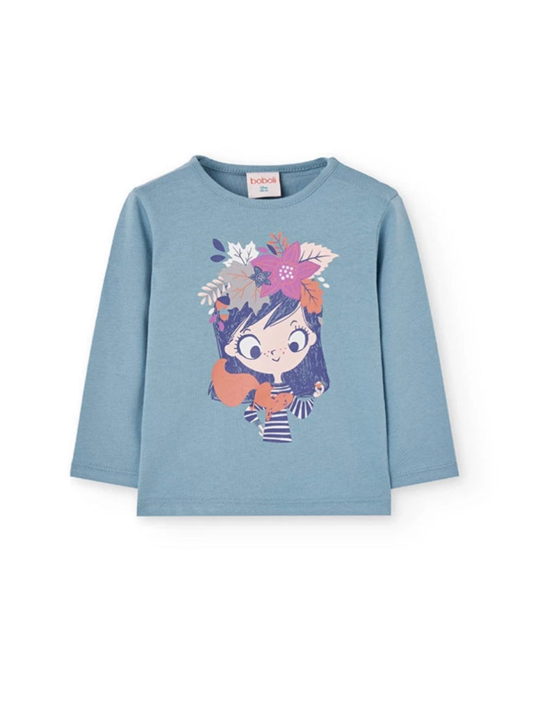Boboli girls girl longsleeved tee