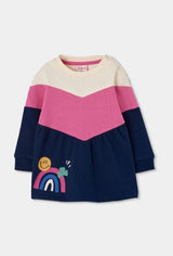 Boboli Girls Pink and Navy Set