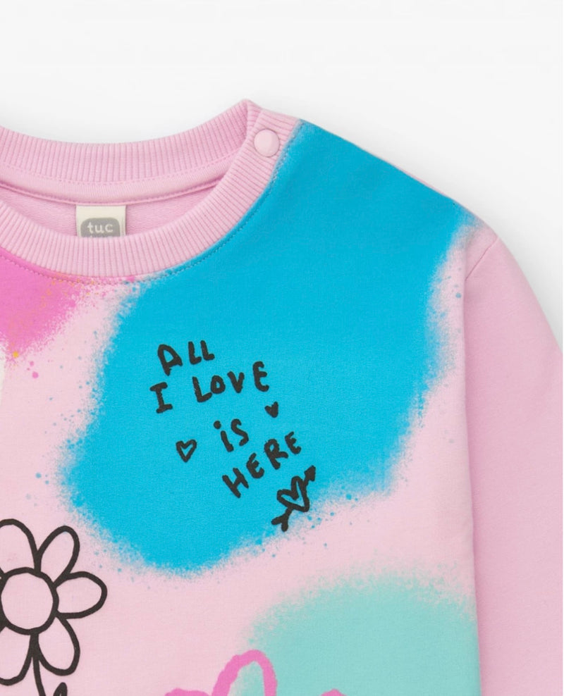 TucTuc girls pink sweatshirts