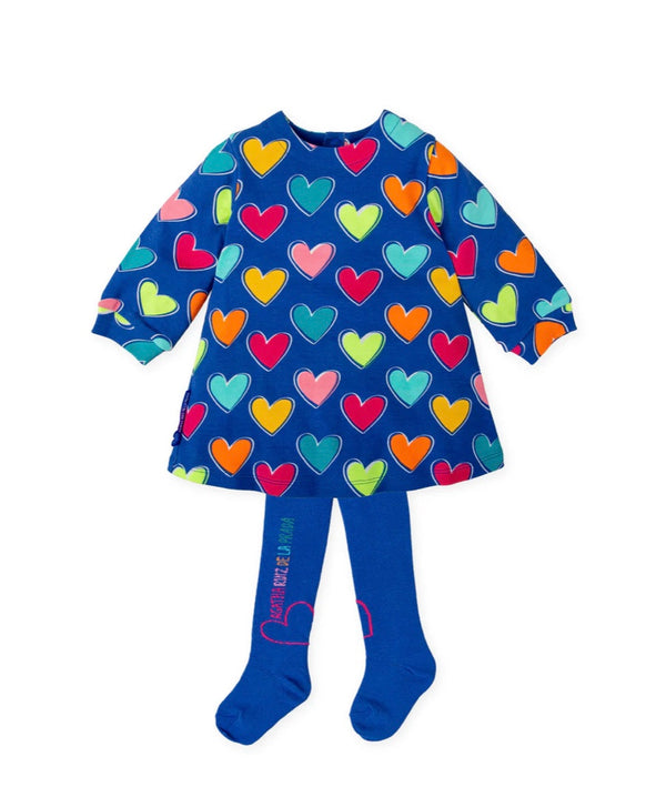 Agatha Ruiz Girls dress with hearts