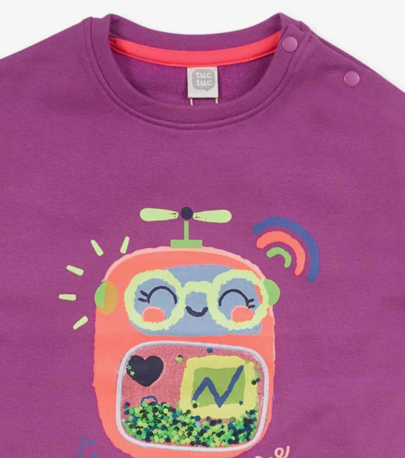 TucTuc Girls violet robot set