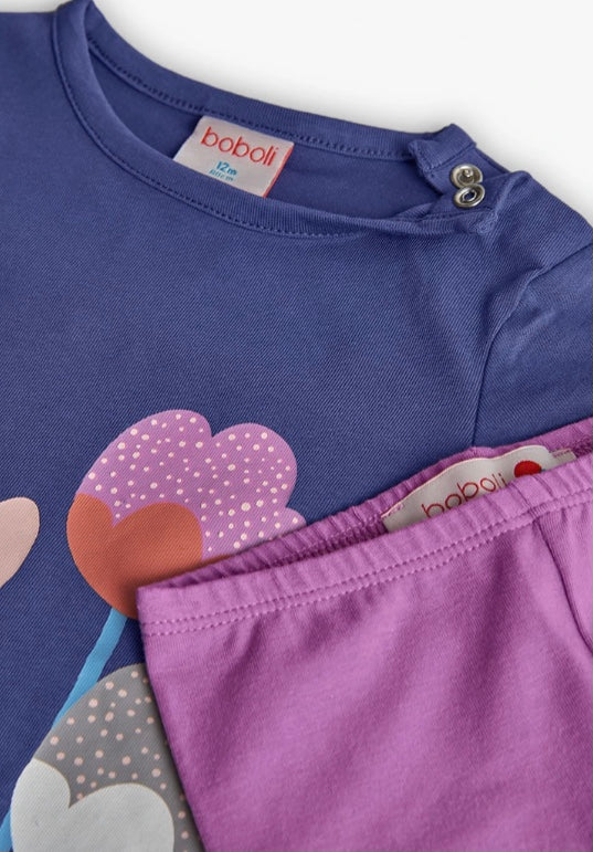 Boboli girls lilac set