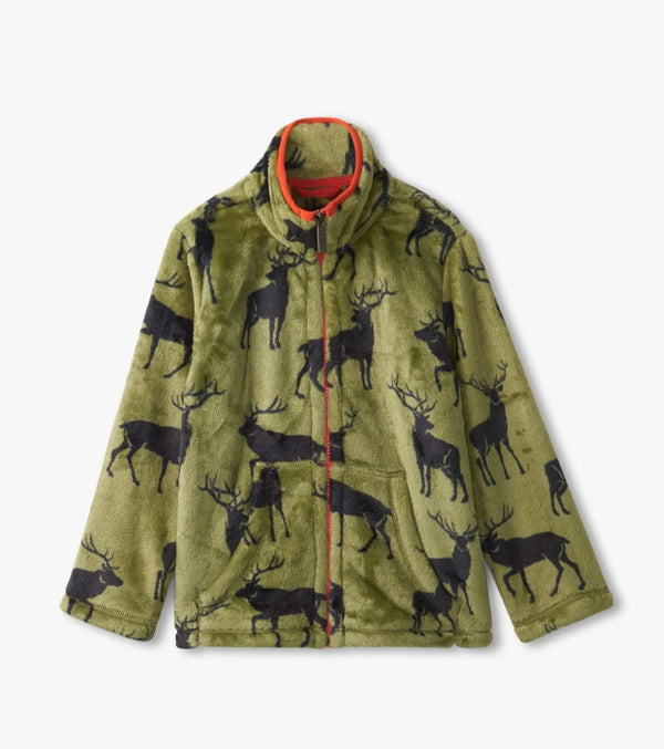 Hatley Elk zip fleece