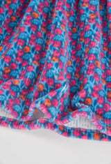 Boboli Girls Blue and Pink Floral Dress