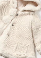 Mayoral cream knit coat