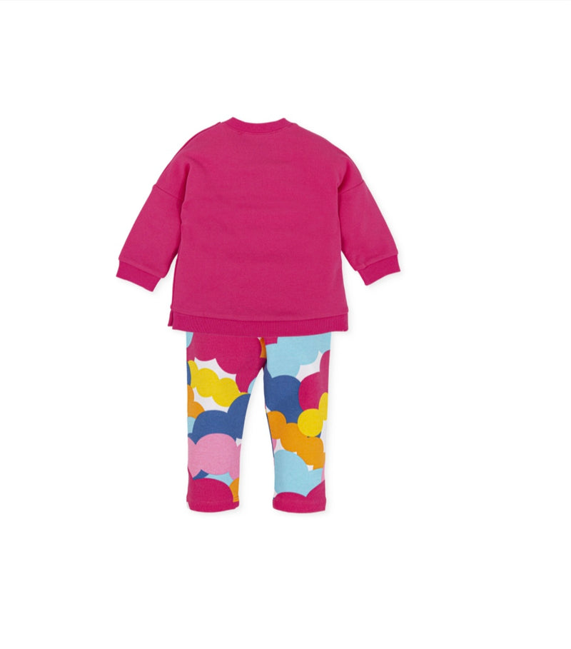 Agatha Ruiz Baby Girl pink love heart 2 piece set
