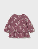 Mayoral baby girl rose knit dress