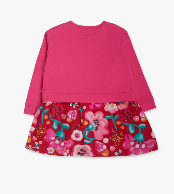 TucTuc Girls pink/ multicoloured dress