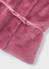 Mayoral girls pink fur gilet