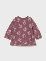 Mayoral baby girl rose knit dress
