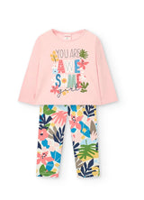 Boboli girls “awesome” leggings set
