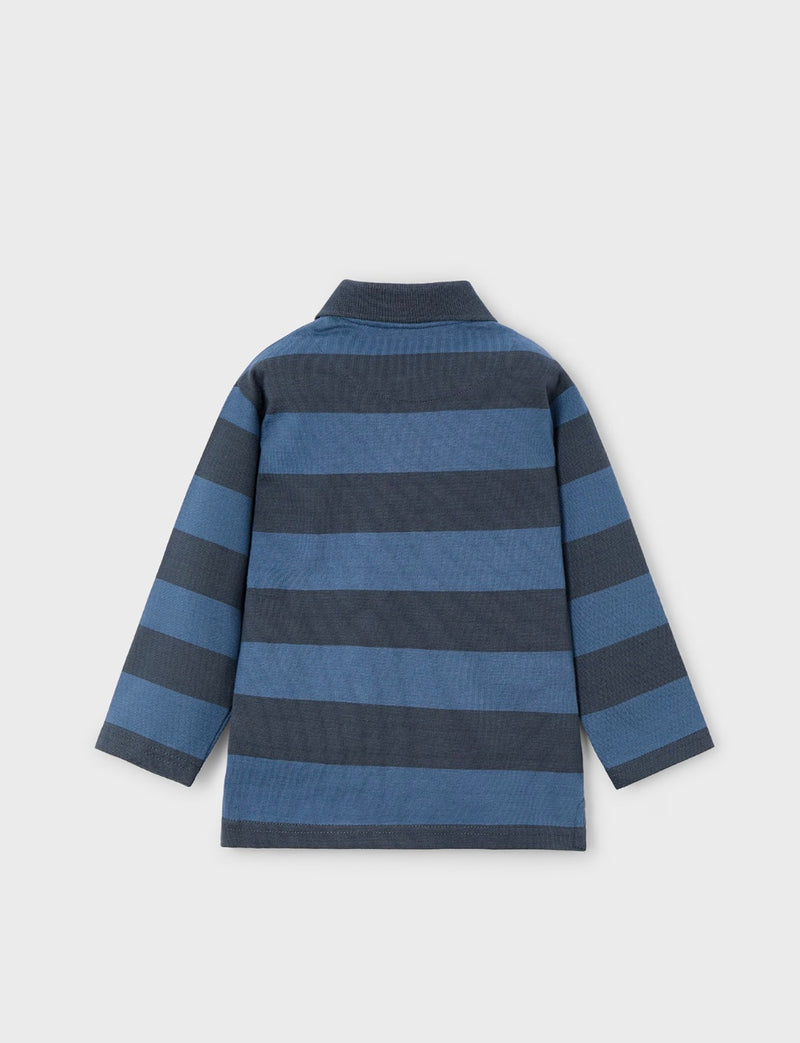 Mayoral blue striped polo