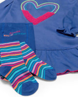 Agatha Ruiz Baby Girl blue heart set