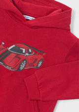 Mayoral Red Car Hoodie