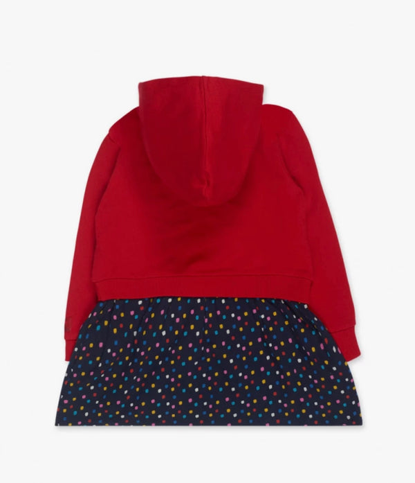 TucTuc Girls red hoodie dress