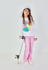 Boboli Pink Bootleg Jeans