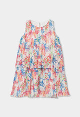 Boboli Pleated Floral Dress