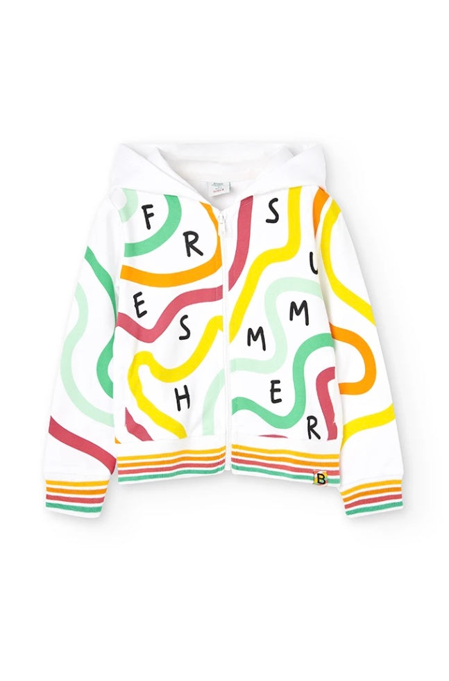 Boboli Summer Zip-up Hoodie