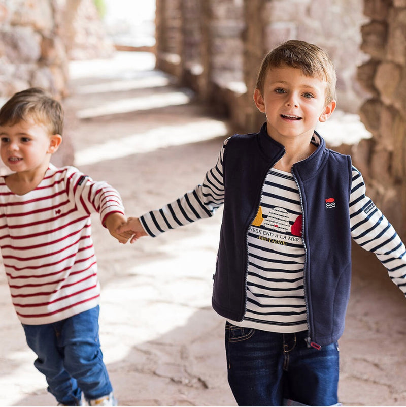 Weekend a La Mer Boys Navy Gilet