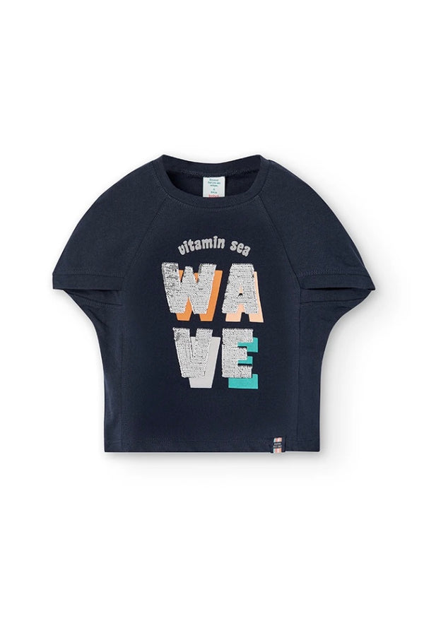 Boboli Girl Wave short-sleeve T-shirt