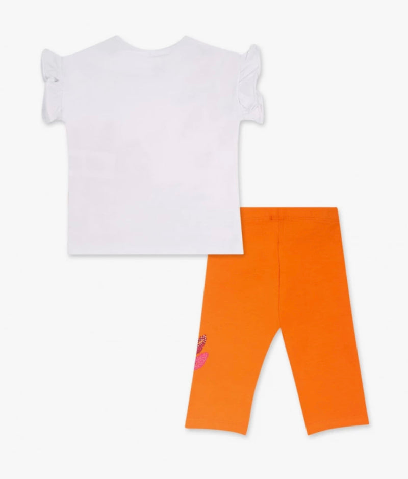 TucTuc orange cat leggings set