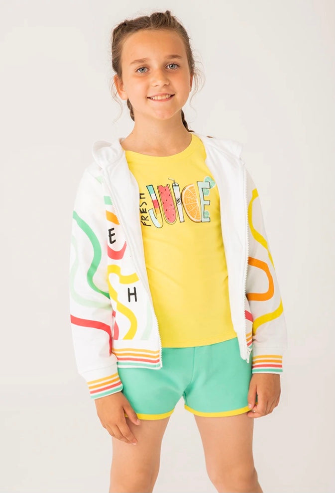 Boboli Summer Zip-up Hoodie