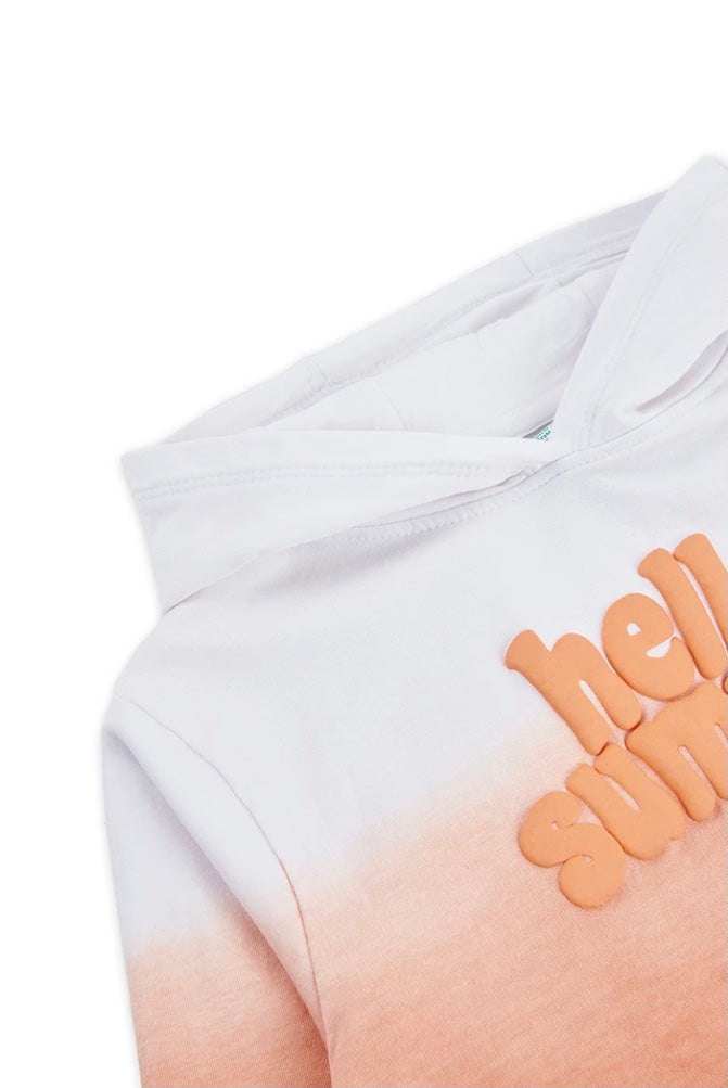 Boboli Girl’s Peach Cropped Hoodie