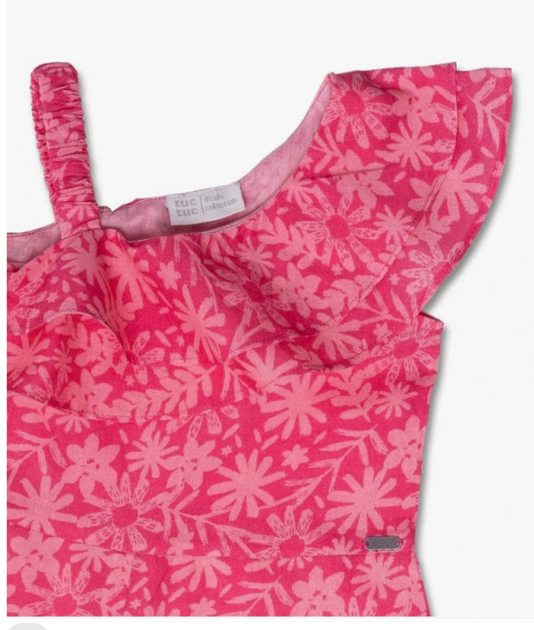TucTuc Girls Pink Jumpsuit