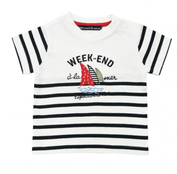 Weekend a La Mer Boys Striped T-Shirt