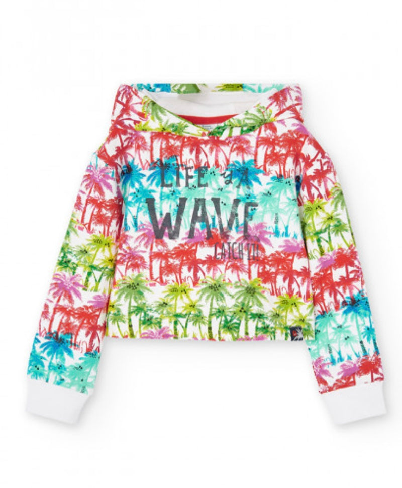 Boboli Girl’s Cropped Hoodie