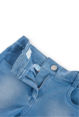 Boboli Girl Stretchy Light Denim Shorts