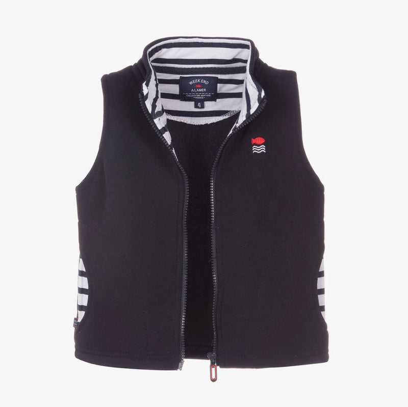 Weekend a La Mer Boys Navy Gilet
