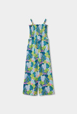 Boboli Tropical Print Jumpsuit